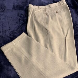 Structure…Men's Classic beige Pants. Cuffed legs, pleated front.